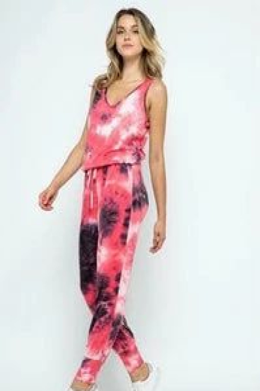 * Little Bear Boutique Jumpsuit- Tie Dye Online