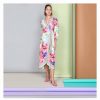 * Bl-Nk London Ophelia Wrap Dress Floral Gouache Hot