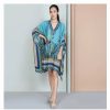 * Bl-Nk London Aliza Poncho Miniature Inspired Botanical Print Wholesale