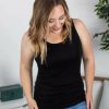 * Michelle Mae Ava Tank- Black Best