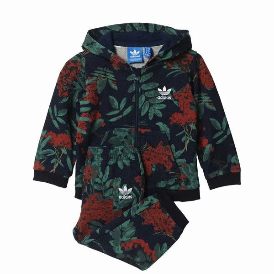 * Adidas Originals Denim Plants Kids Sweat Suit Multicolor/Collegiate Navy Online