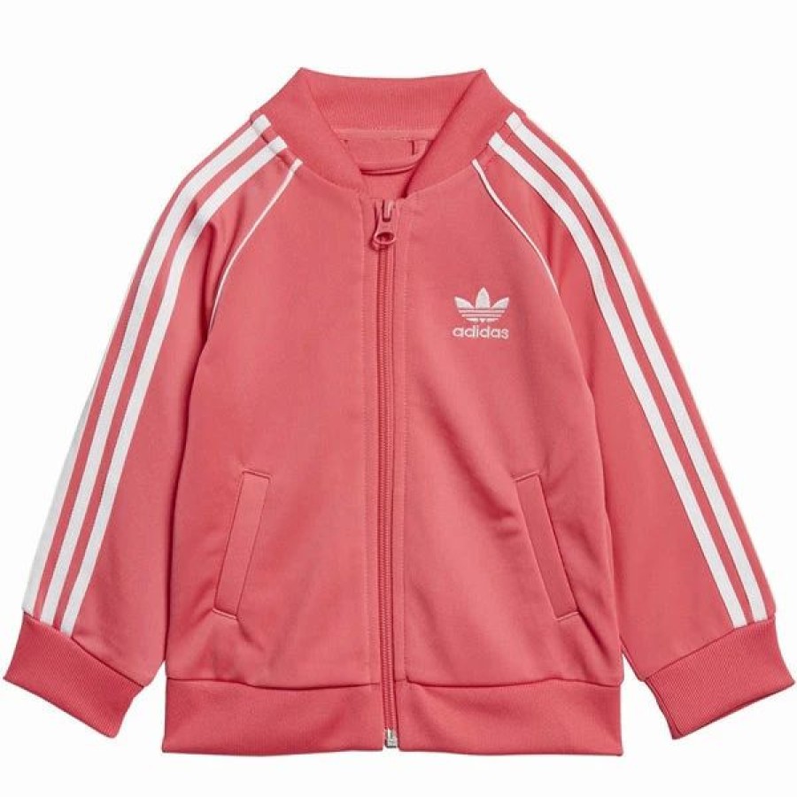 * Adidastoddlers' Originals Superstar Track Suit Real Pink/White Hot