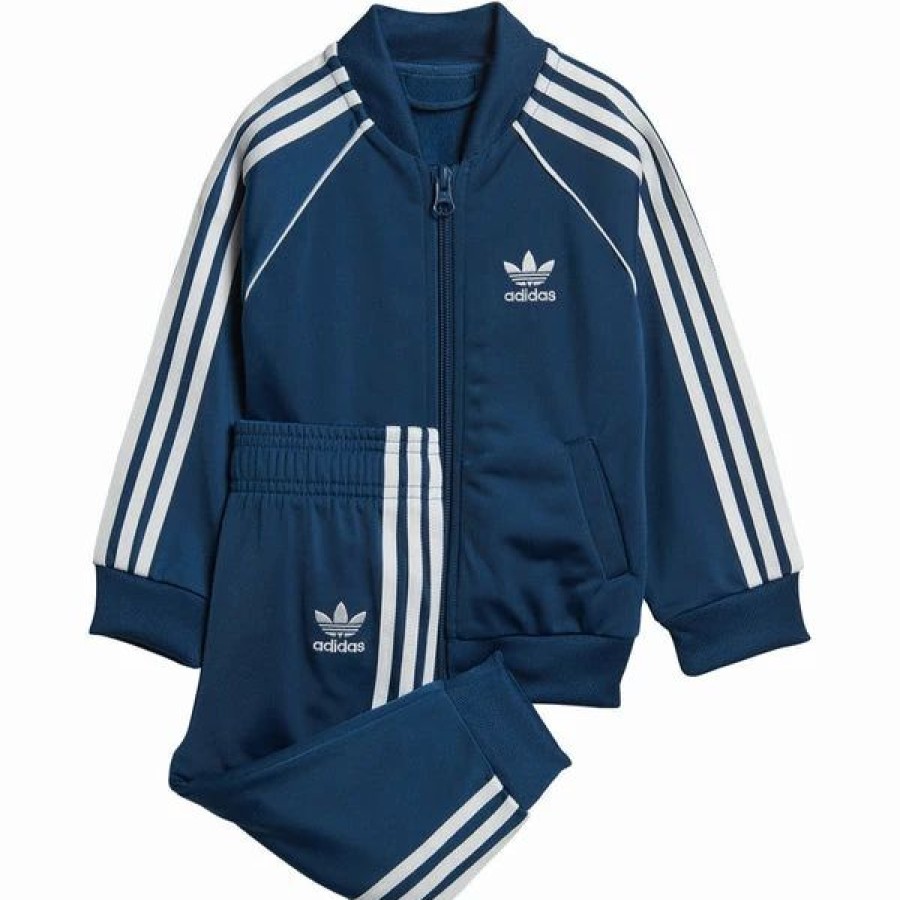 * Adidas Infant & Toddler Originals Superstar Track Suit Legend Marine / White Clearance