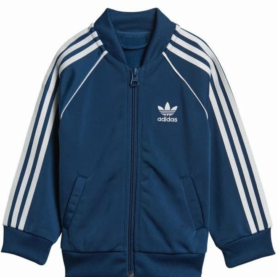 * Adidas Infant & Toddler Originals Superstar Track Suit Legend Marine / White Clearance