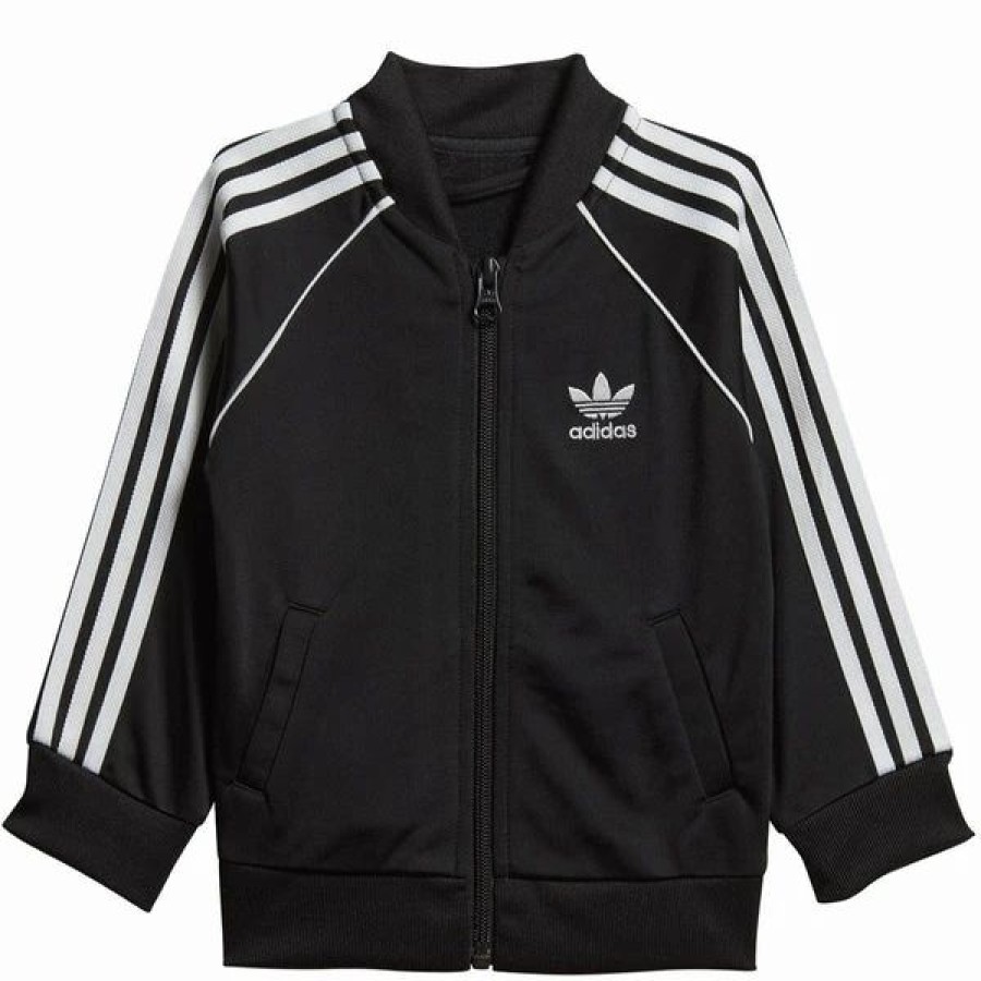 * Adidas Toddlers' Uni Originals Superstar Tracksuit Set Black/White New