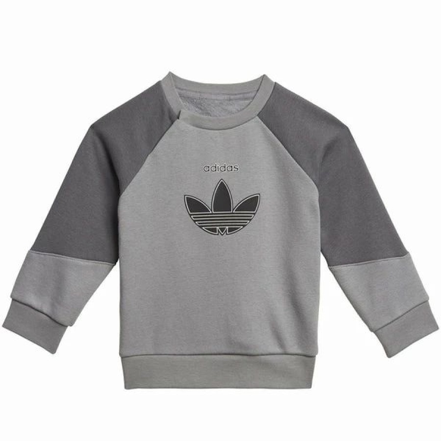 * Adidas Sprt Collection Toddlers/Little Kids' Crew Set Grey Best