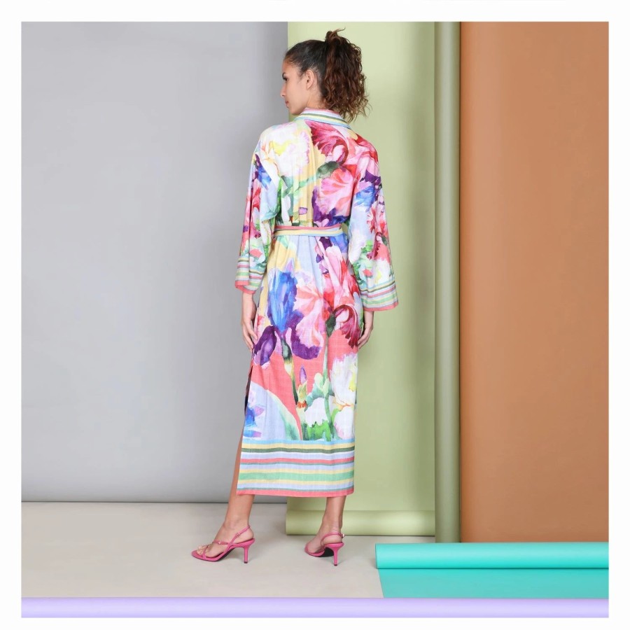 * Bl-Nk London Seinna Dress Floral Gouache Online