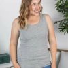 * Michelle Mae Ava Tank- Light Grey Online