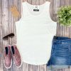 * Michelle Mae Tiffany Tank White Clearance