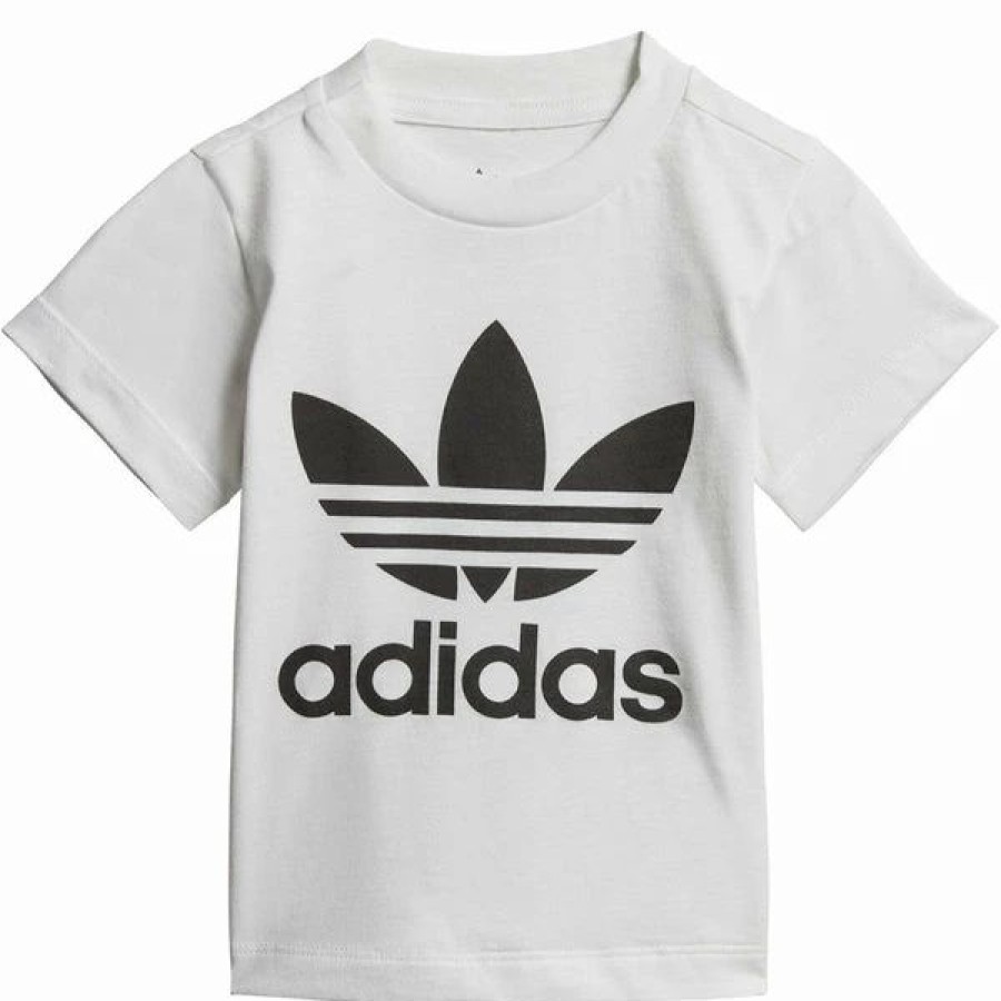 * Adidas Toddlers' Originals Trefoil Tee White/Black Clearance