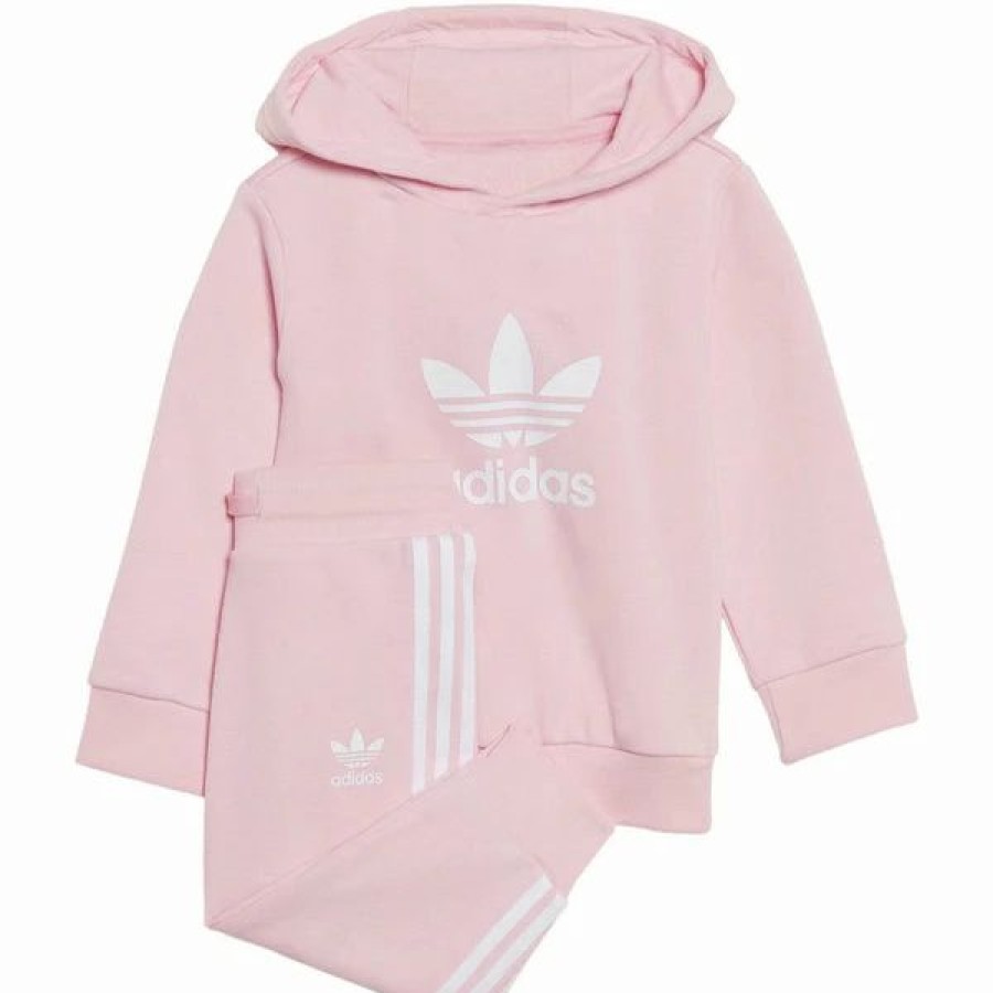 * Adidas Adicolor Toddlers/Little Kids' Hoodie Set True Pink-White New