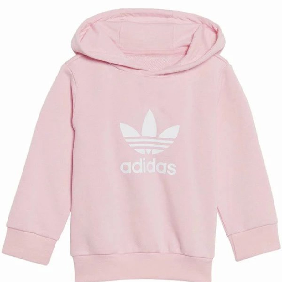 * Adidas Adicolor Toddlers/Little Kids' Hoodie Set True Pink-White New